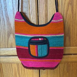 Colorful Bohemian Striped Women's Bag